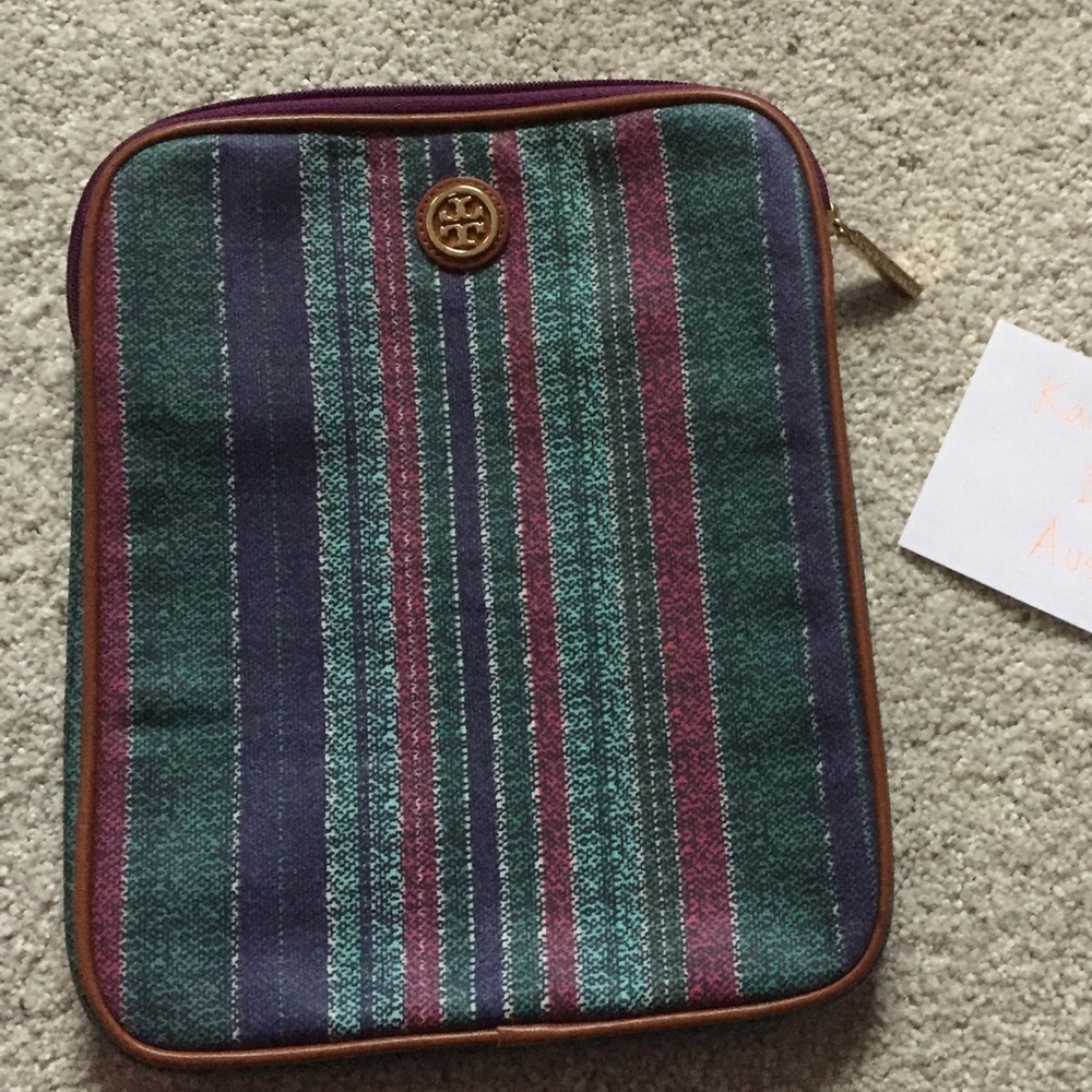 Tory burch tablet case baha stripe